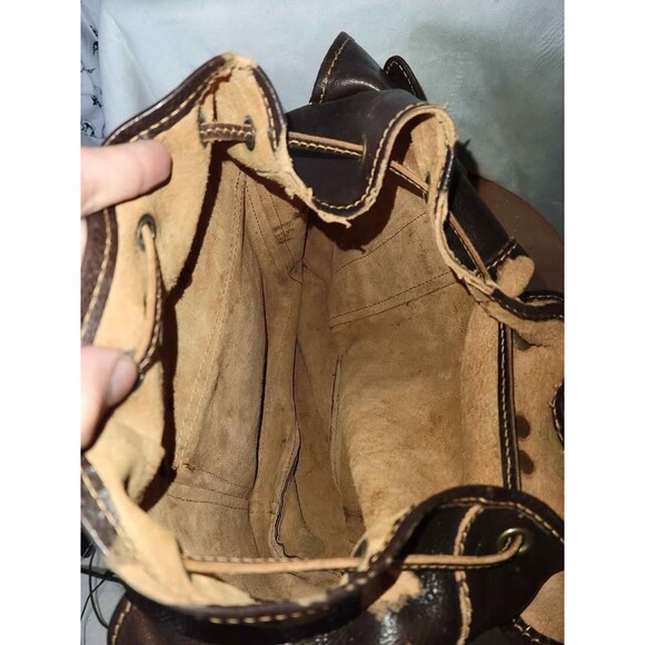 Vera Pelle Italian Brown Leather Backpack main image 4